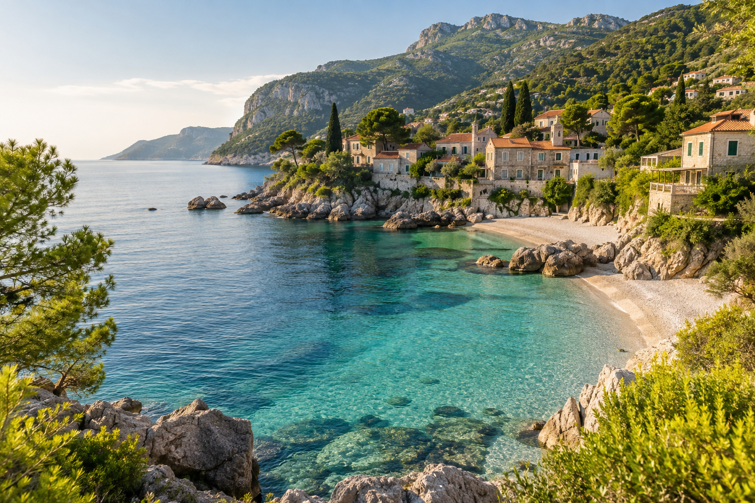 Mediterrane Küste in Europa